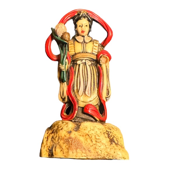 SET OF 7 VINTAGE JAPANESE GODS OF FORTUNE DEITIES FIGURINES - Picture 11 of 12